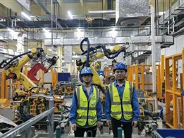 17级工业机器人，简马依生，蒋金成，在广东福莫斯机器工作，从事机器人装配与调试